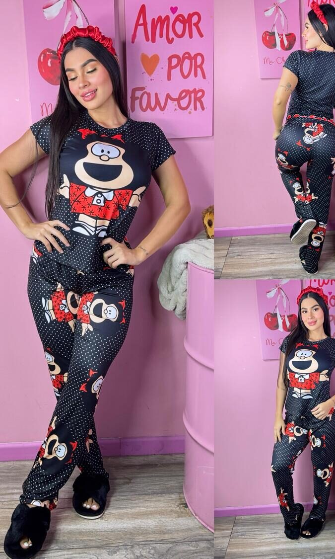 Pijama para mujer camiseta y pantalon de Mafalda