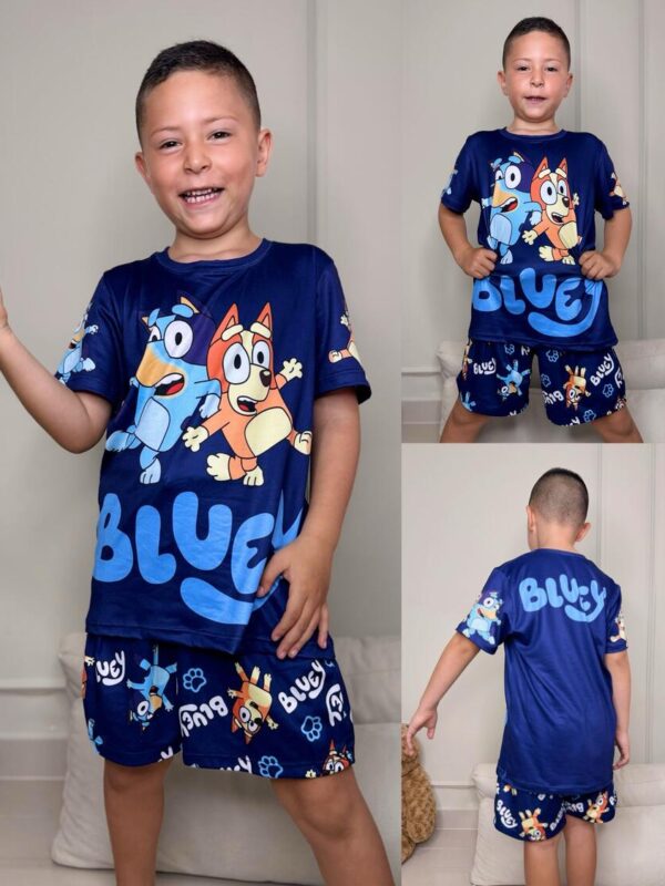 Pijama para niño camiseta y pantaloneta de Bluey