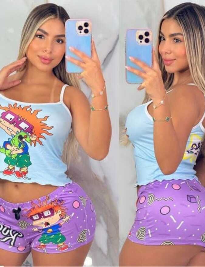 Pijama para mujer short y tirantes de los Rugrats