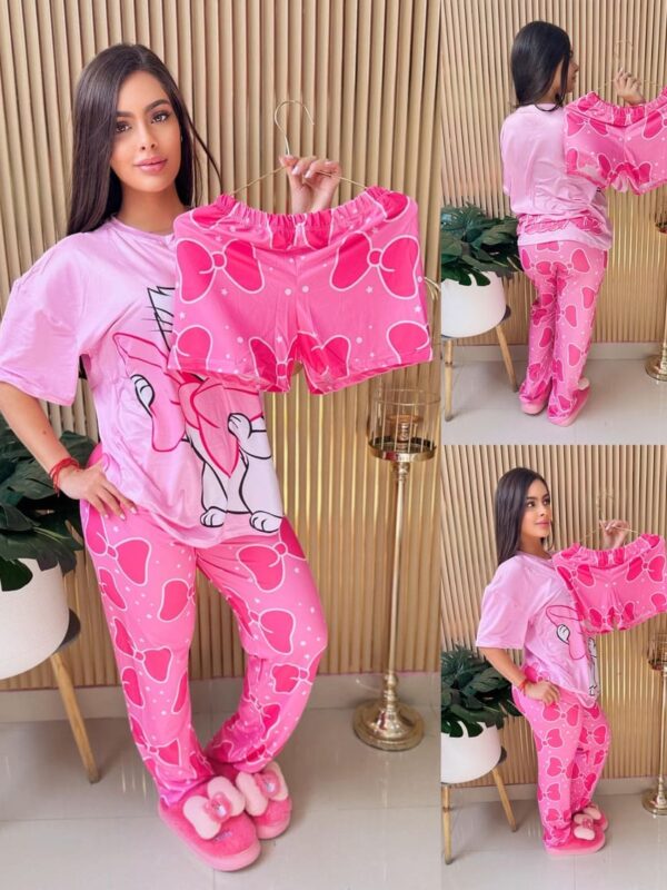 Pijama short camiseta y pantalón de aristogatos Marie para mujer