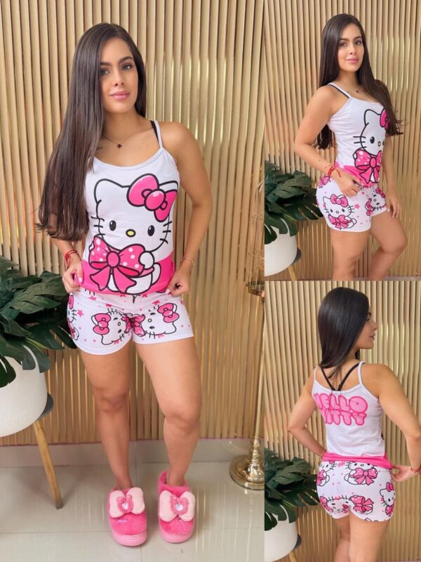 Pijama short y camisilla para mujer de Hello Kitty