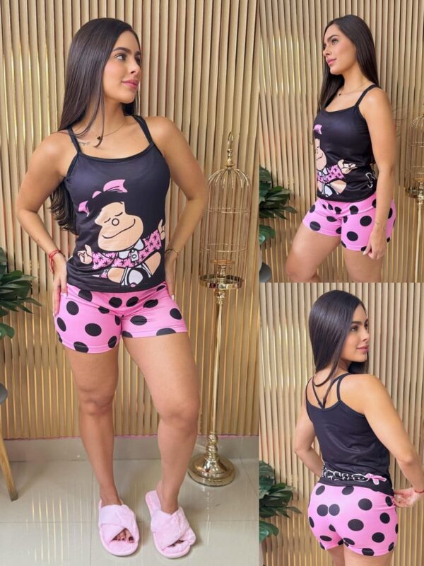 Pijama short y camisilla para mujer de Mafalda