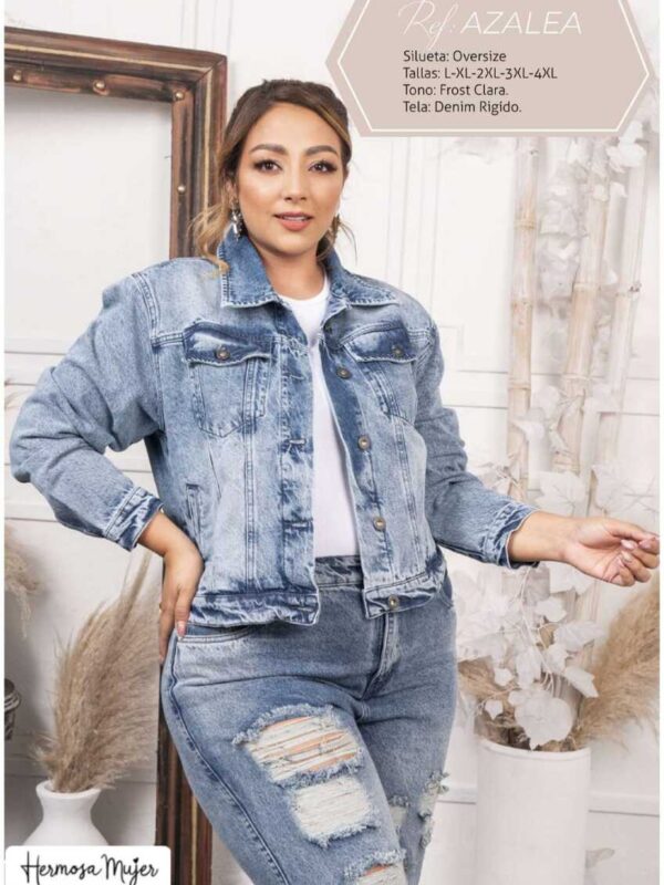 Chaqueta Plus Size en Denim