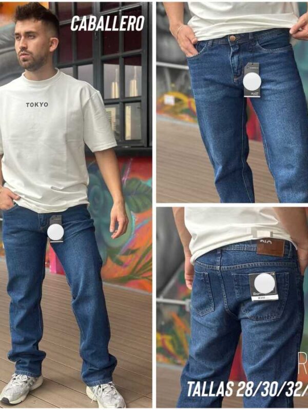 Jean para hombre slim fit azul oscuro