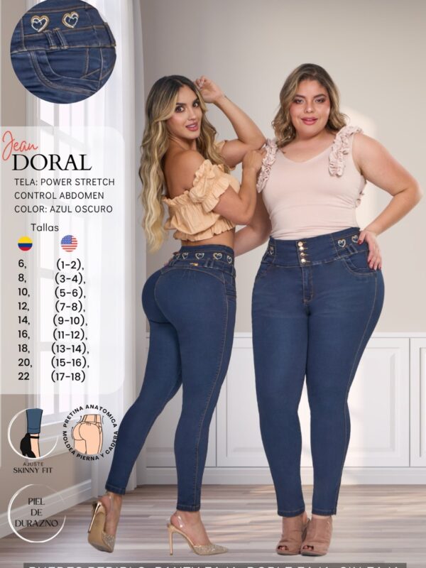 Jean pluss push up bota tubo para mujer