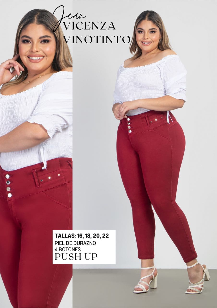 Jean vinotinto mujer clearance