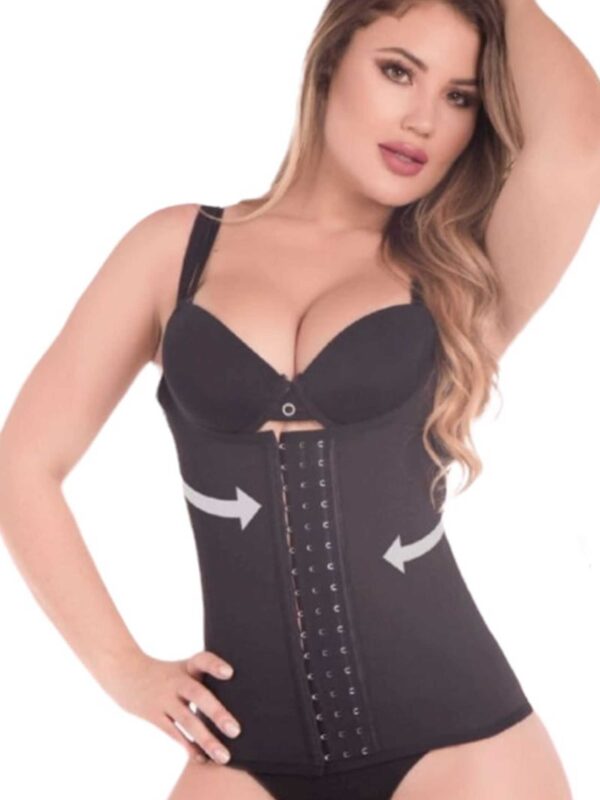 Fajas colombianas chaleco latex forrado, moldeador, control de abdomen, ref 1003