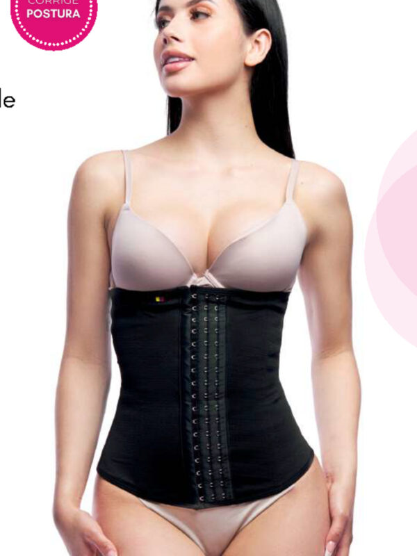 Fajas colombianas, control de abdomen, cinturilla latex forrada, con broche ref 1004