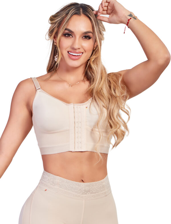 Fajas colombianas, brasier de control, cierre frontal ref 1027