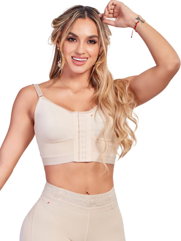 Fajas colombianas, brasier de control, cierre frontal ref 1027