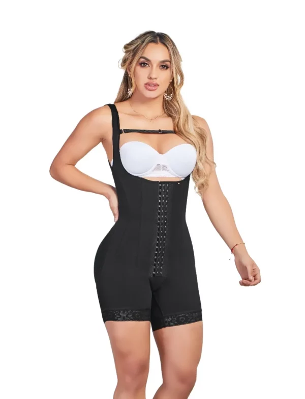 Fajas colombianas strapless, con control de abdomen, levanta gluteos, con broche, tira ancha, varilla larga, en powernet y licra ref 1048