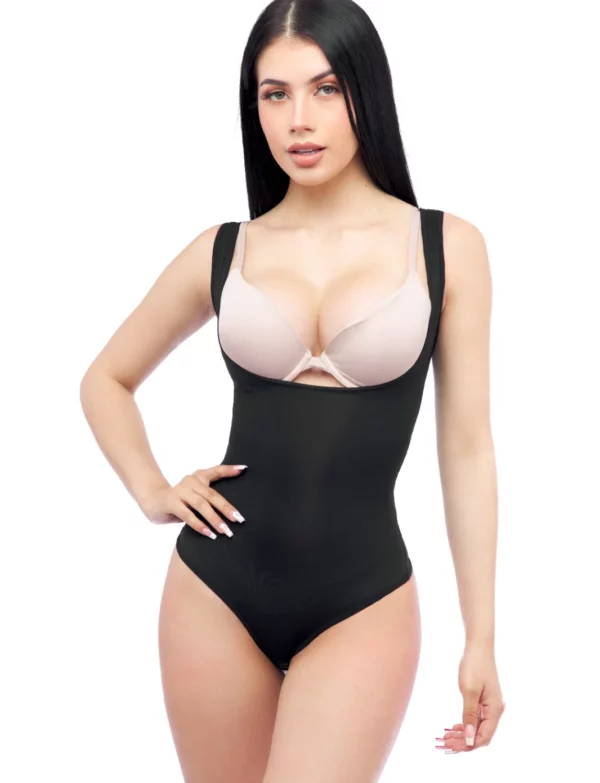 Fajas colombianas body, en tela licra, con tira ancha ref 1008