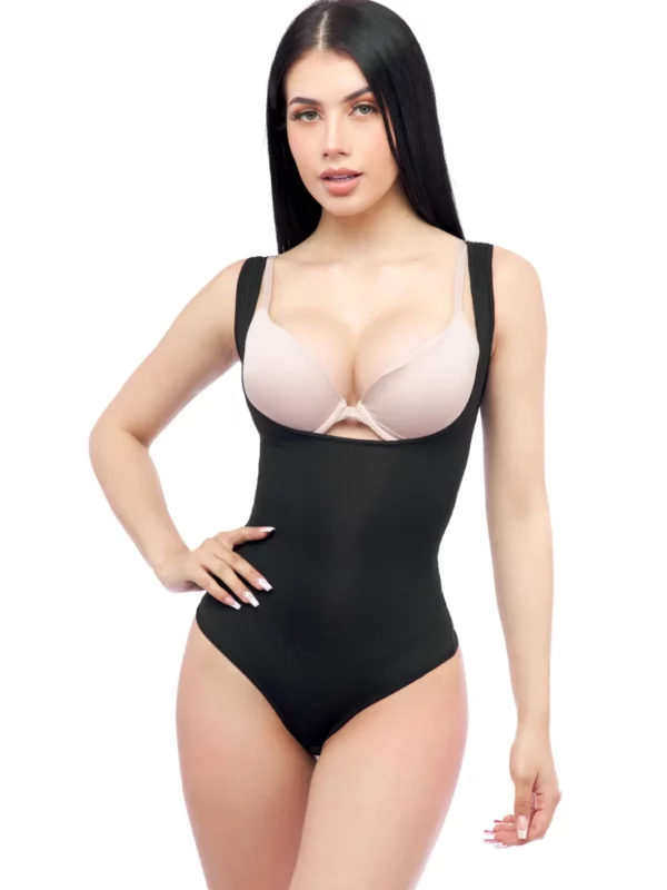Fajas colombianas body, en tela licra, con tira ancha ref 1008