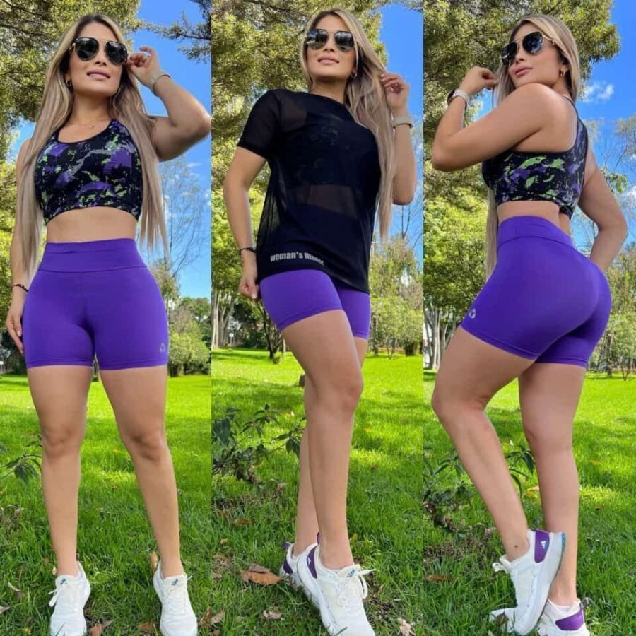 Conjunto deportivo casual de 3 piezas para mujer - Image 2