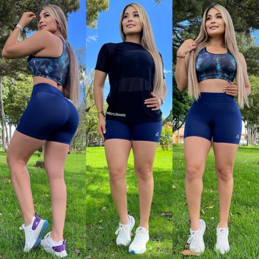 Conjunto deportivo casual de 3 piezas para mujer - Image 4