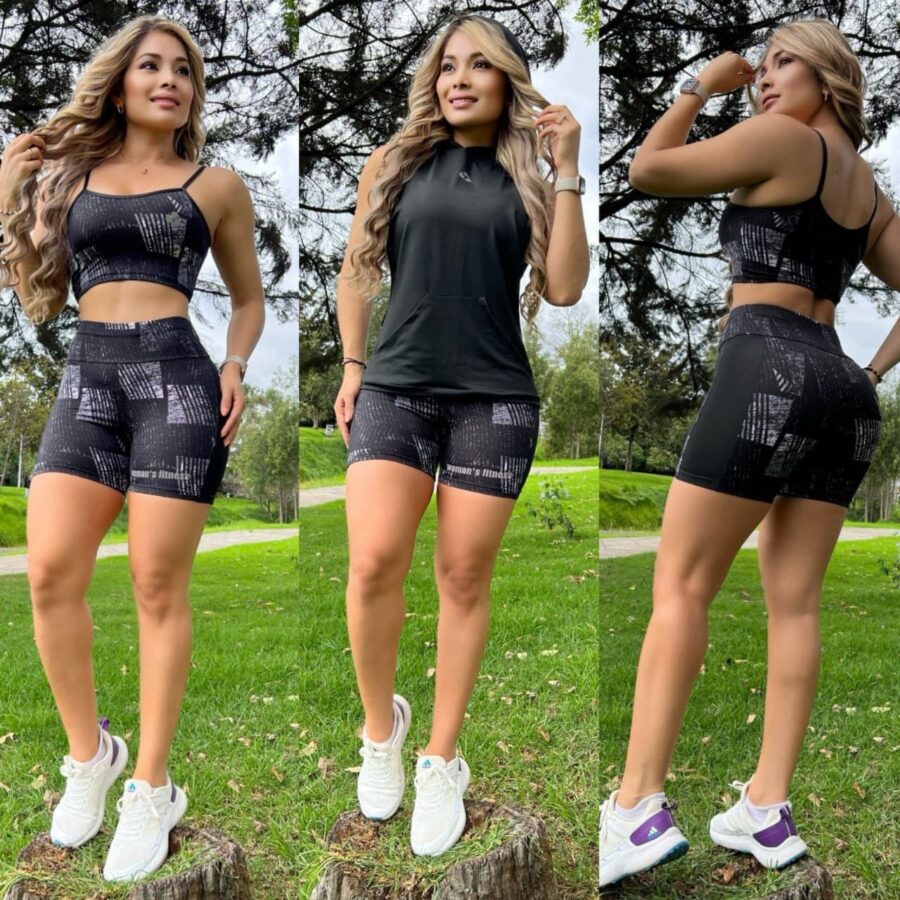 Conjunto 3 piezas sin mangas y capota