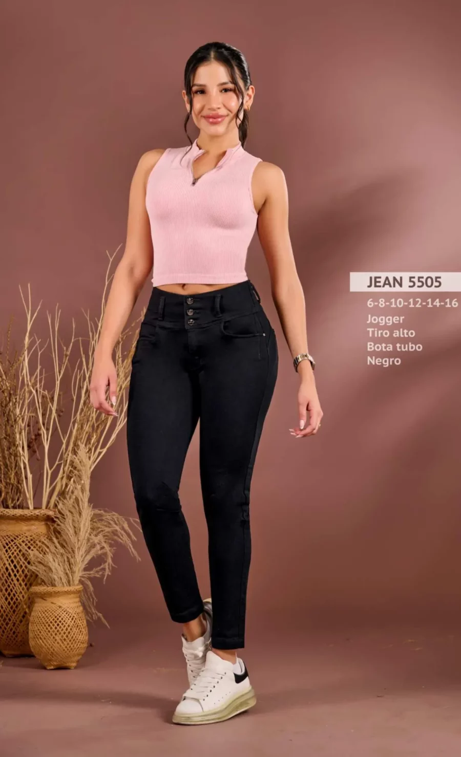 Push up skinny jogger high rise jeans