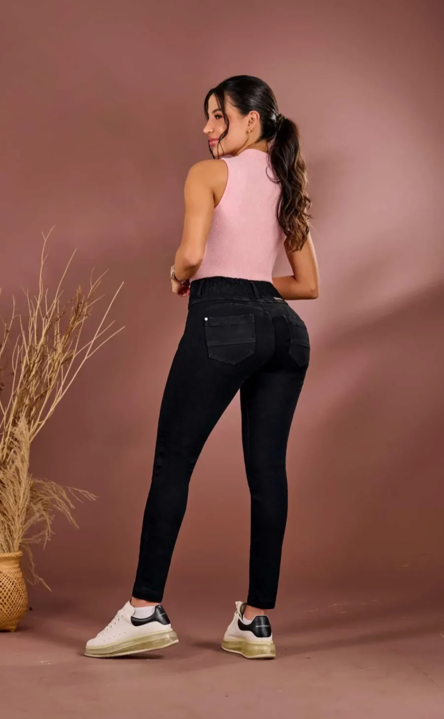 Push up skinny jogger high rise jeans - Image 2