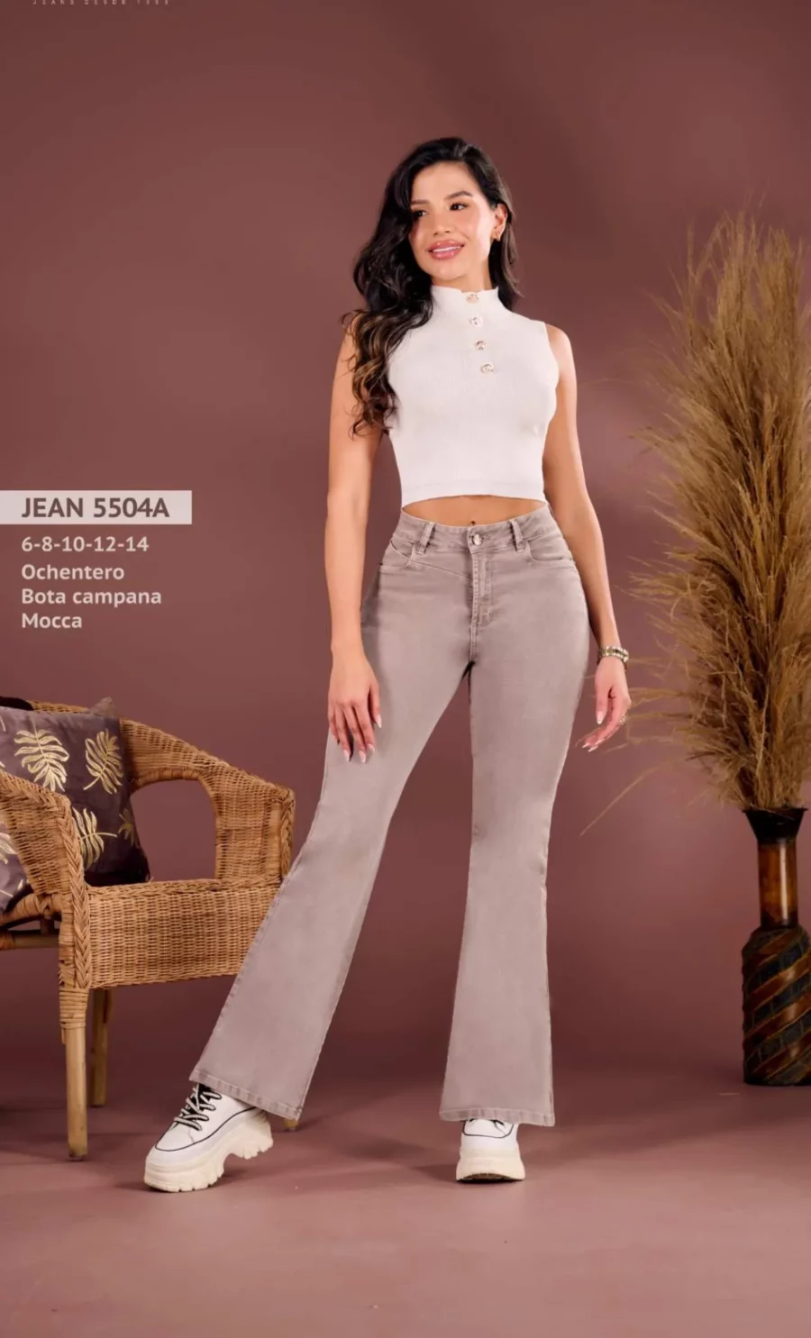 Jean push up bota campana ochentero - Image 3