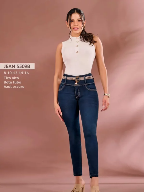 Jean  push up skinny de tacto suave