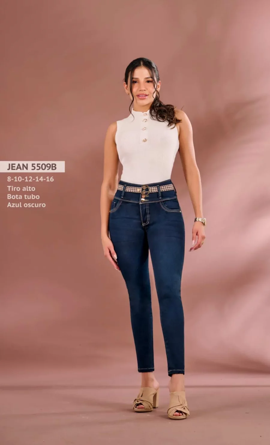 Jean  push up skinny de tacto suave