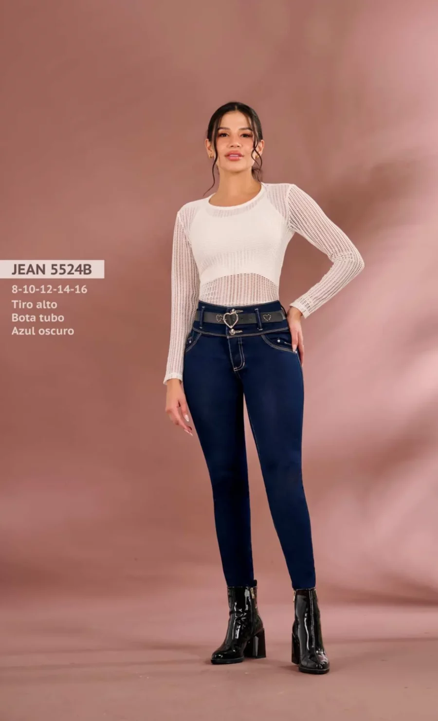 Jean skinny con tiro alto para mujer - Image 3