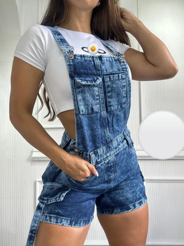 Overol Corto de Jean para Mujer