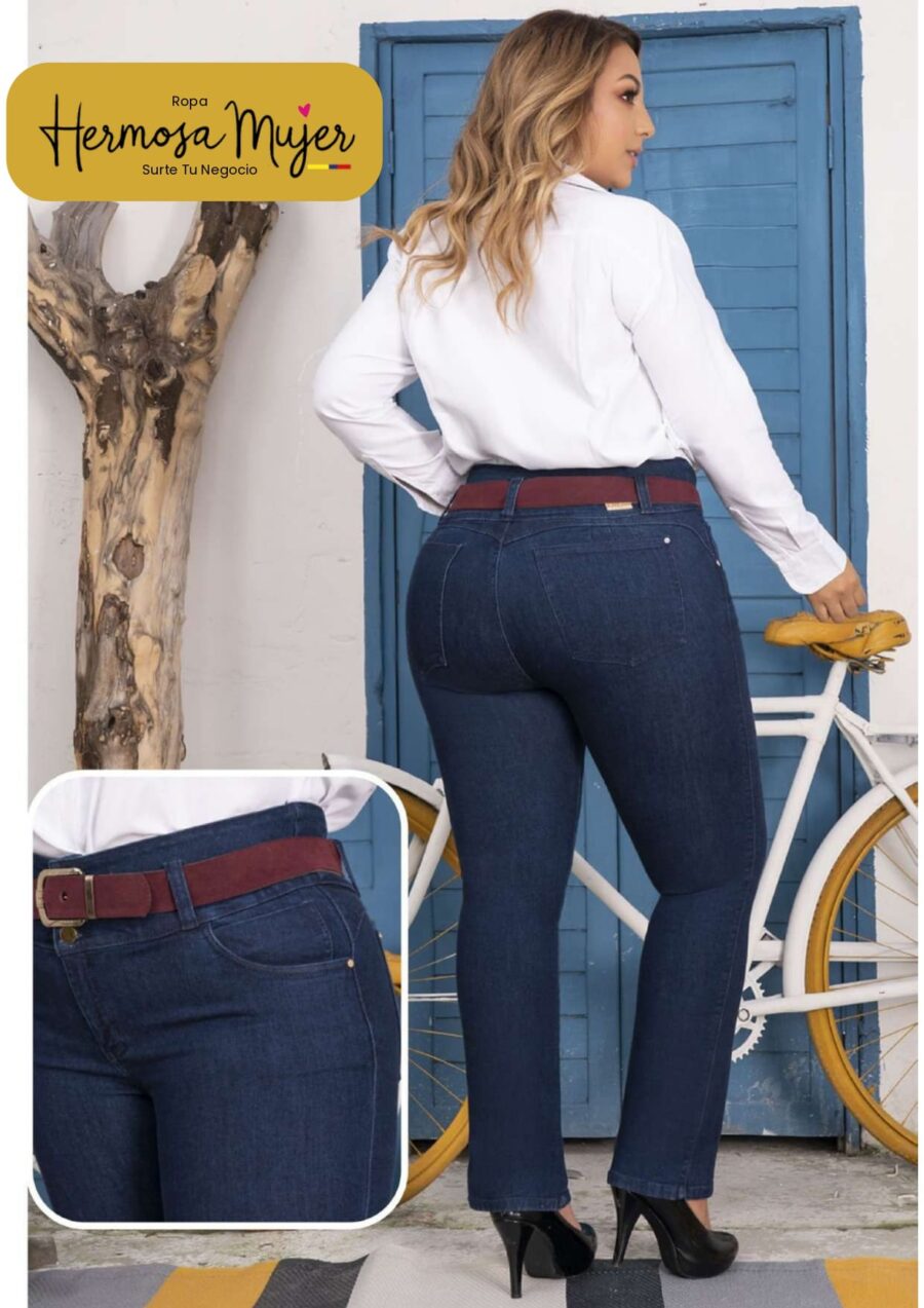 Jean bota recta push up pluss con control de abdomen - Image 2