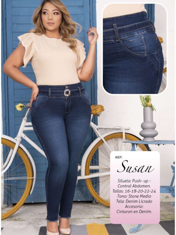 Jean skinny push up pluss size