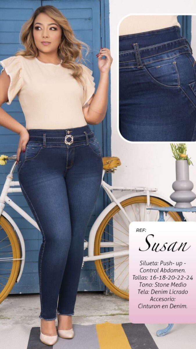 Jean skinny push up pluss size