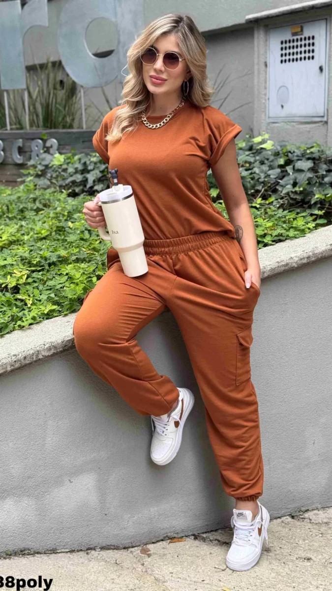 Conjunto deportivo unicolor talla unica para mujer