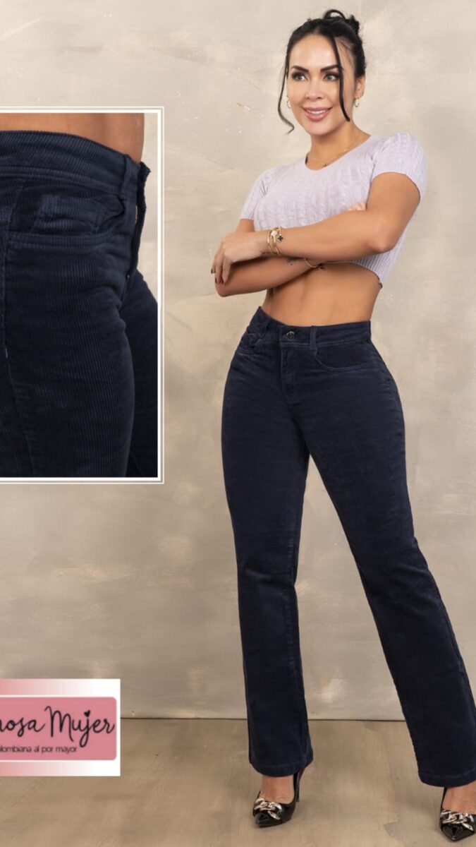 Pantalon pana elegance corte recto y ajuste perfecto