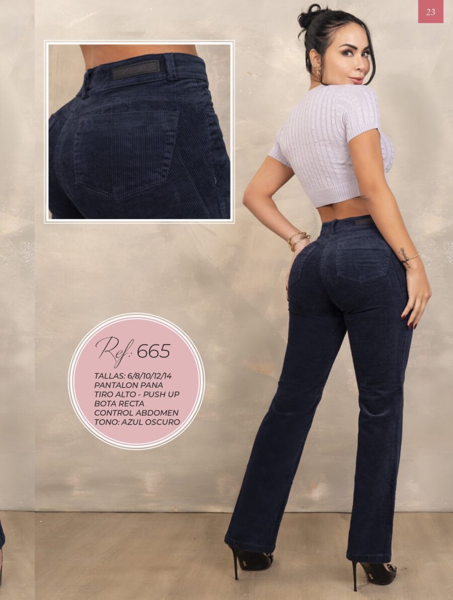 Pantalon pana elegance corte recto y ajuste perfecto - Image 2