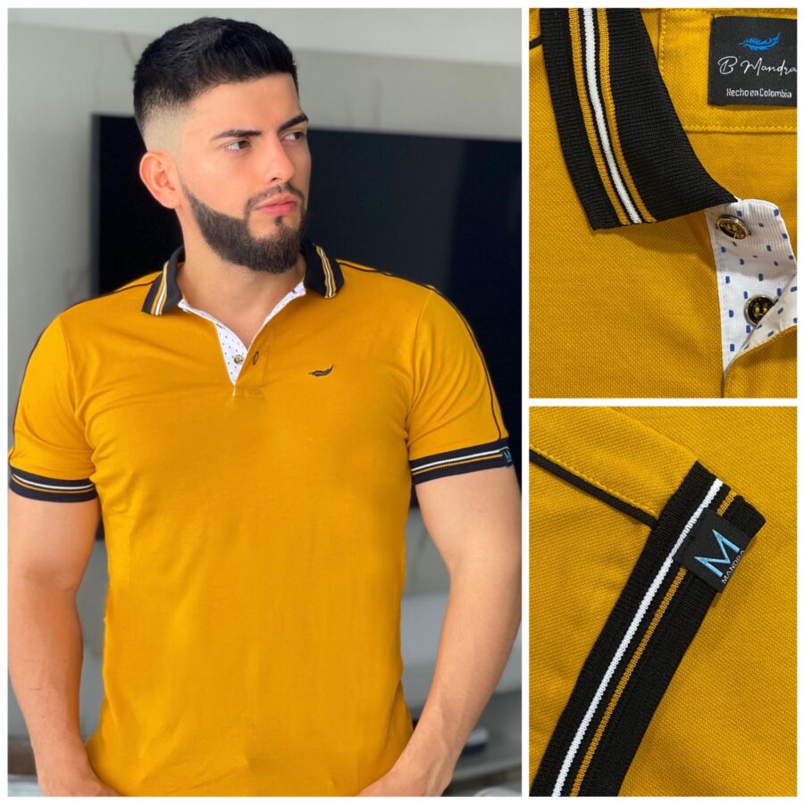 Camiseta de cuello ancho con botones