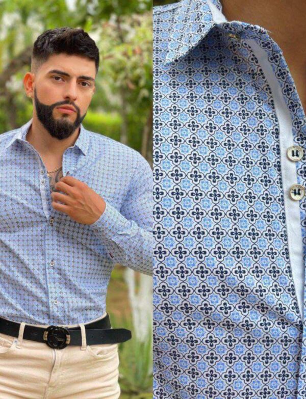Camisa mosaico colonial