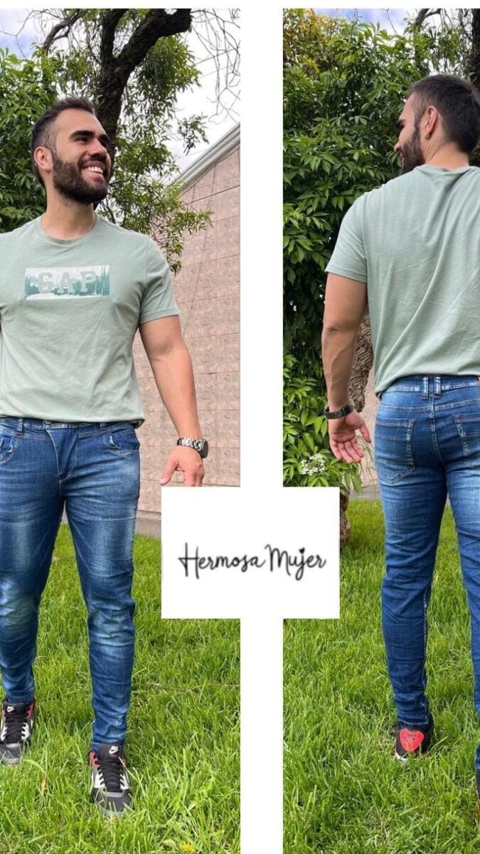 Jean skinny con toques de desgaste