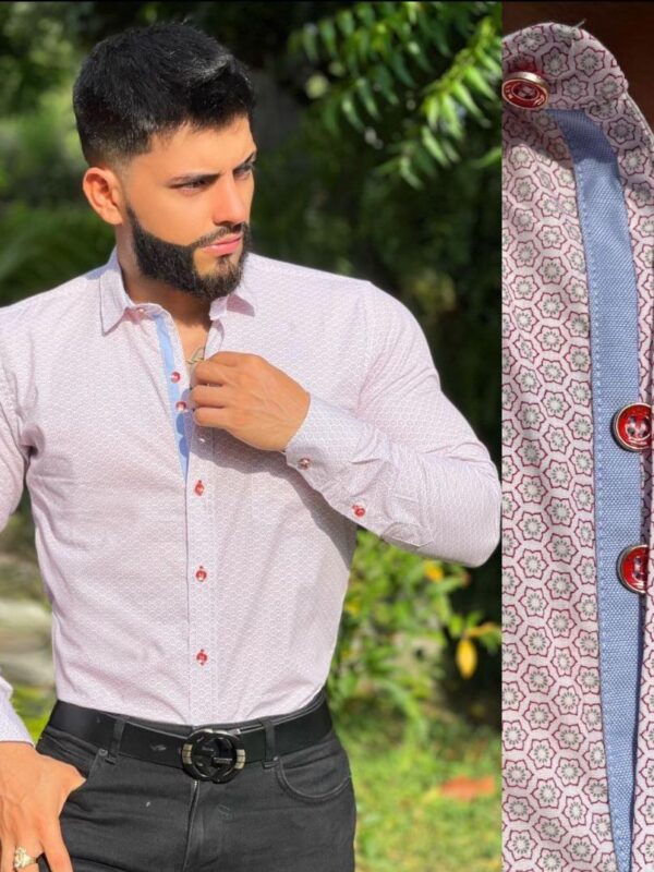 Camisa manga larga con estampado de flores