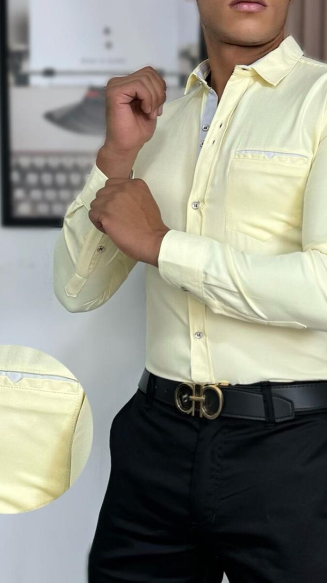 Camisa manga larga lisa