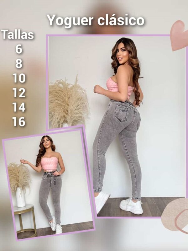 Jean tipo jogger con resorte ajustable