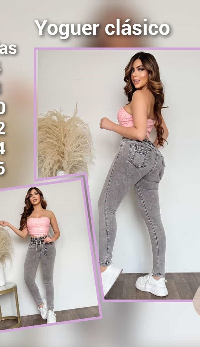 Jean tipo jogger con resorte ajustable