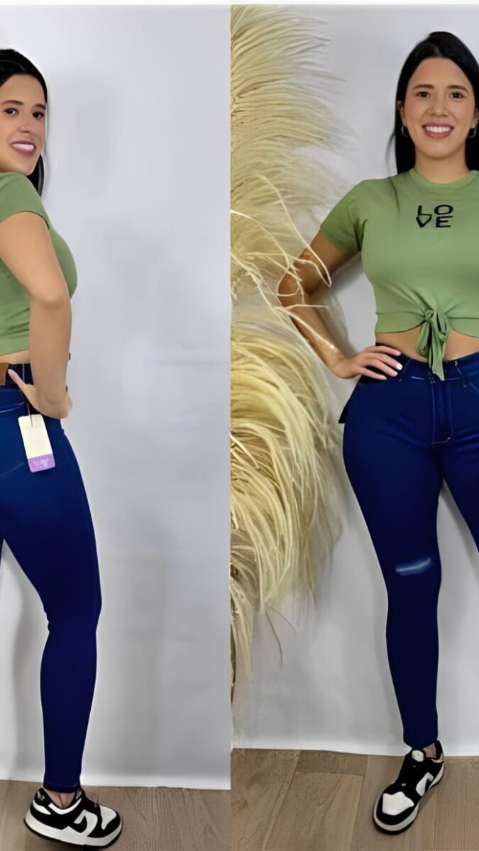 Jean push up skinny con rotos