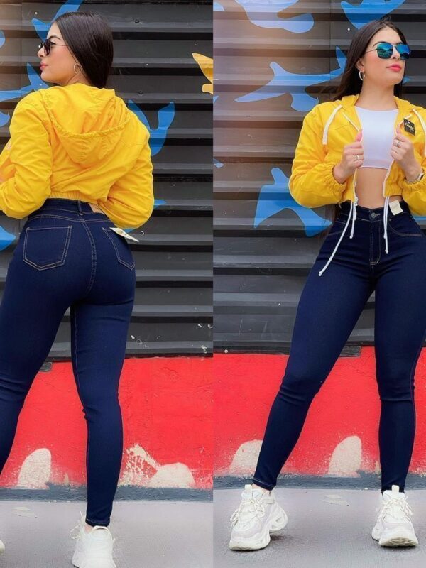 Jean skinny push up licrado