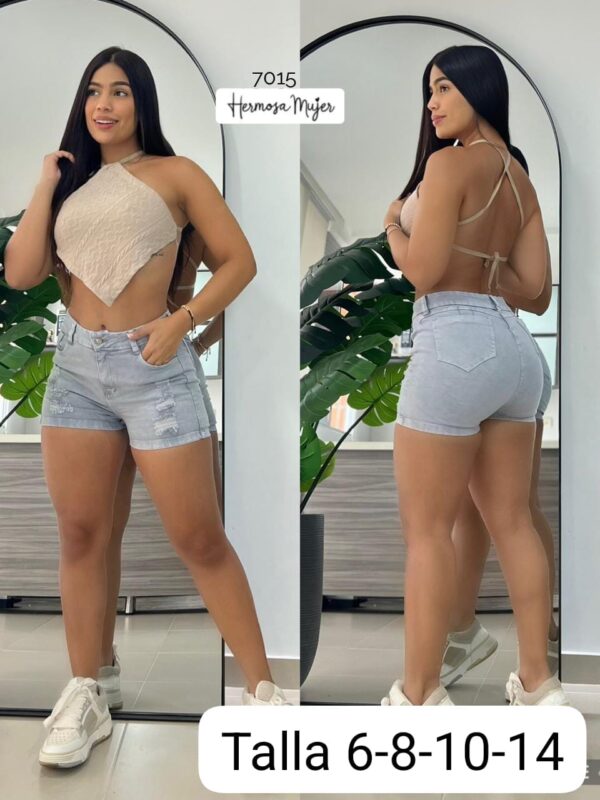 Short con toques de desgaste