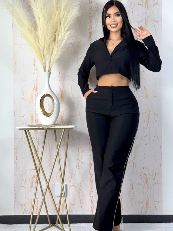 Conjunto de dos piezas elegante con abertirura en la espalda talla unica para mujer