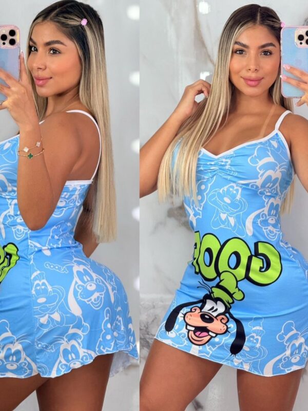 Pijama bata para mujer con estampado de Goofy