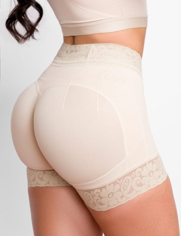 Faja short cintura alta con efecto push up para mujer