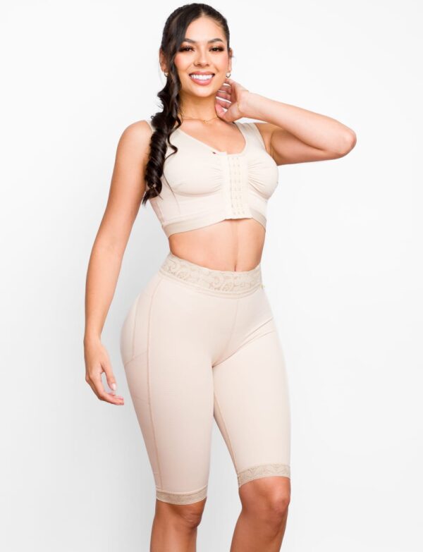 Faja cintura alta con efecto push up para mujer