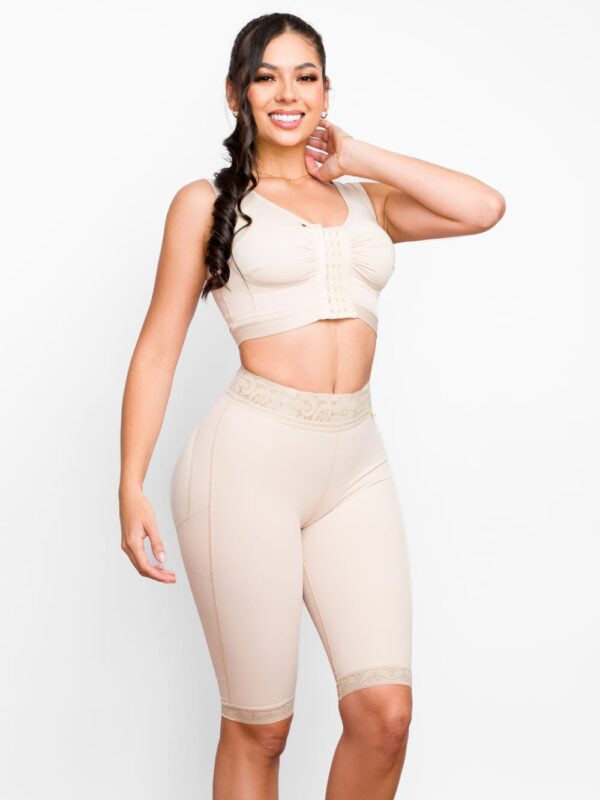 Faja cintura alta con efecto push up para mujer