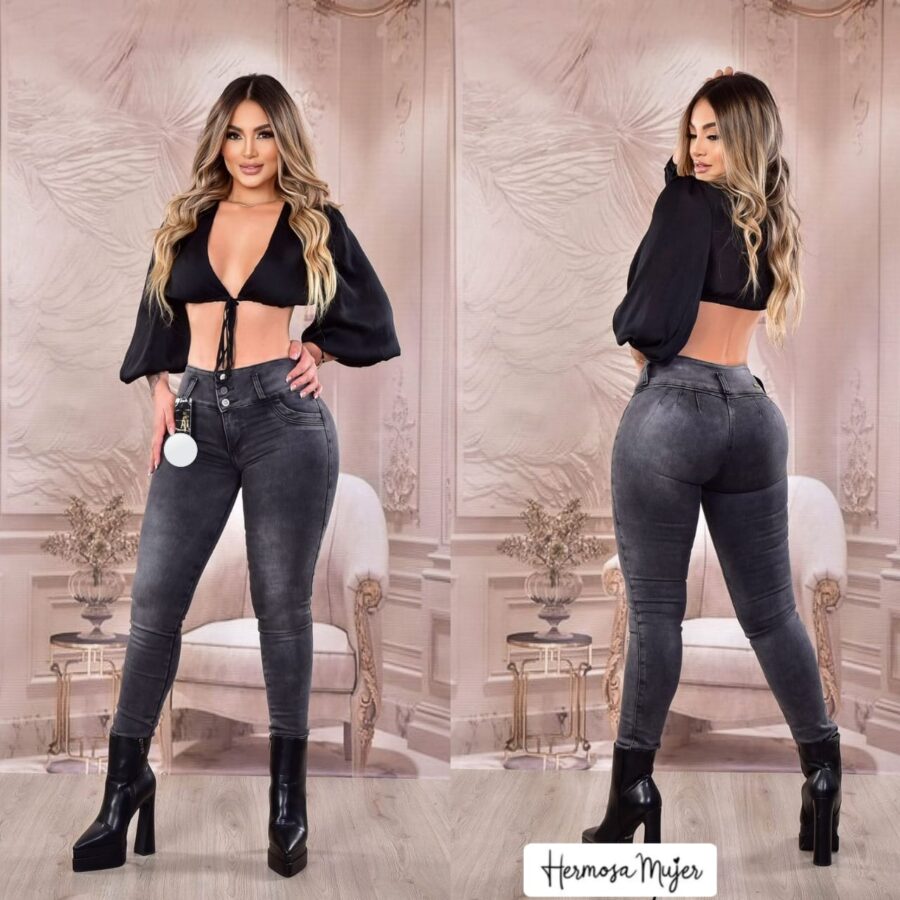 Jean Push-Up tube boot and frosted effect