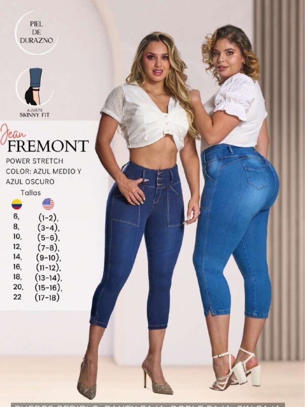 Jean push up bota tubo para mujer